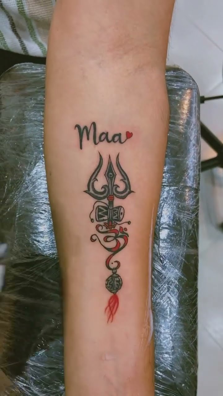 tattooideas Maa paa trishul #tattoo | By The STARK INK Tattoo &  PiercingFacebook